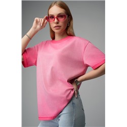 Женская футболка оверсайз с эффектом градиент Happyfox