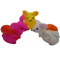 Резиновые игрушки  Мышки 3шт 20*16см / пакет 321