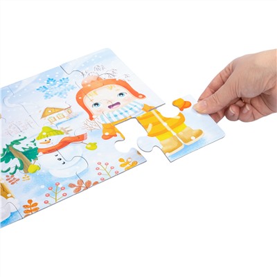 Пазлы для малышей «Времена года» 4 в 1 серия First Puzzle