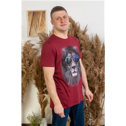 Футболка (принт Лев) 3-318г