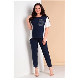 Liona Style 678 синий, Брюки,  Блуза