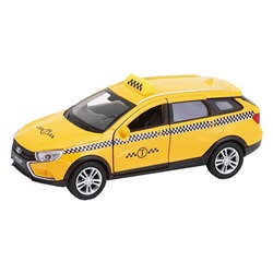 Welly. Игрушка модель машины 1:34-39 LADA VESTA SW CROSS такси СА 3046