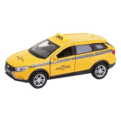 Welly. Игрушка модель машины 1:34-39 LADA VESTA SW CROSS такси СА 3046