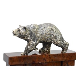 Настольный набор из обсидиана "Медведь" 1100*350*340мм