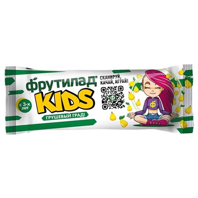 Белое дерево. Батончик фруктовый Фрутилад KIDS для детского питания "Грушевый град", 25г