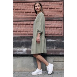 Arisha 1260-1 бежево-зеленый, Платье