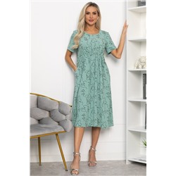 Платье Цветы лета (мятное) П13785-18М