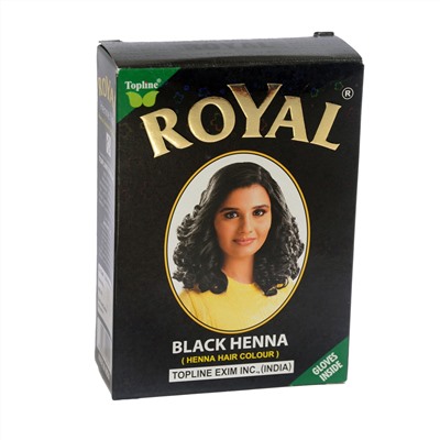 ROYAL BLACK Henna, Topline Exim Inc. (Роял ЧЁРНАЯ хна, Топлайн), 70 г.