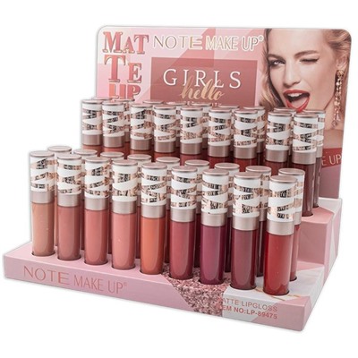 Блеск для губ 3Q BEAUTY NOTE LP-89475 (мин.9шт.) Karite
