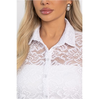 Рубашка кружевная Аристократка (белая) Б14511-10М