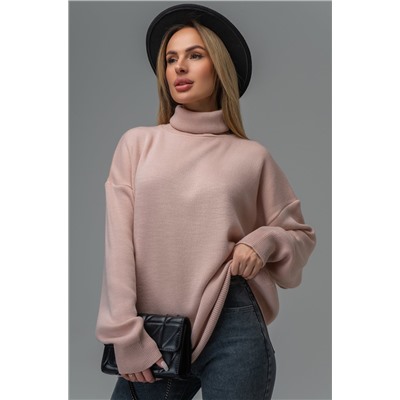 Женский свитер оверсайз с высоким воротом Happyfox