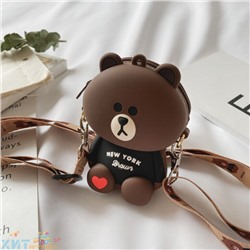 Силиконовая сумка с регулирующимся ремешком МЕДВЕЖОНОК sym_bear, sym_bear