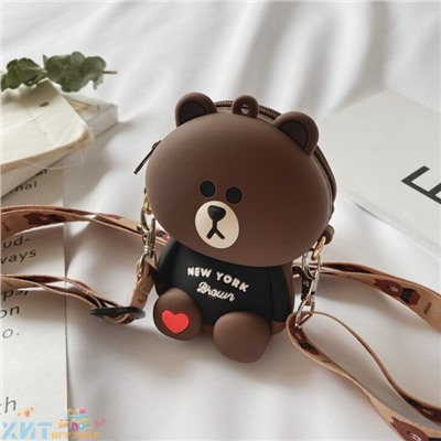 Силиконовая сумка с регулирующимся ремешком МЕДВЕЖОНОК sym_bear, sym_bear