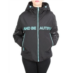 009 BLACK Куртка демисезонная женская (100 гр. синтепон) размер L(46) - 52 российский