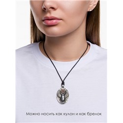 Амулет Astral 2 в 1: подвеска и брелок, СКАРАБЕЙ - с камнем сердолик (шнурок + брелочное кольцо), 1 шт.