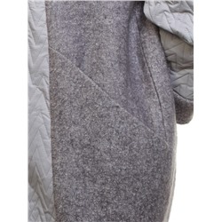 A16002 Пальто демисезонное женское (синтепон 100 гр., натуральный мех лисицы) размер 44