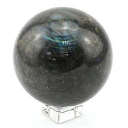 Коллекционный шар из лабрадора, диаметр 104мм, 1565г
