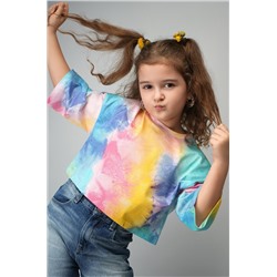 Укороченная футболка для девочки Happyfox