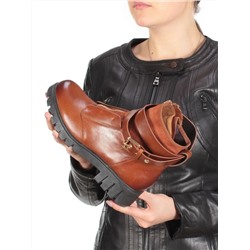 B001-139M BRONZE Ботинки демисезонные женские (натуральная кожа, байка) размер 35