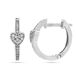 Серьги из серебра куб.циркон., В10-1713