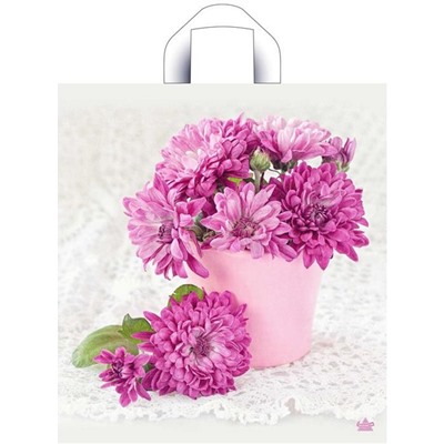Пакет прив.ручка Хризантемы 40*36 (вып.по 50шт.) н00228275