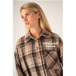 Рубашка женская в клетку Happyfox