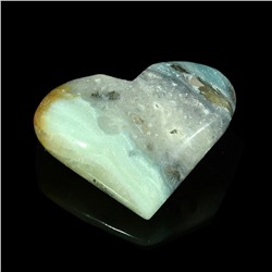 Сердце из амазонита 62*49*23мм, 82г