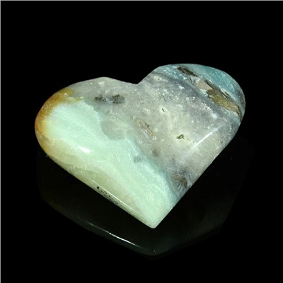 Сердце из амазонита 62*49*23мм, 82г