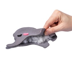 Мягкая игрушка из фетра «Слоник» своими руками