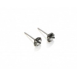 Серьги-гвоздики PR1469 -7 серый