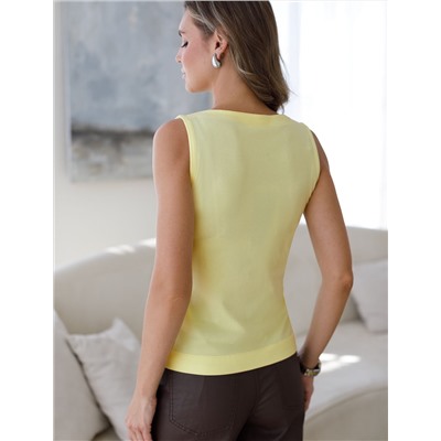 Топ из премиального хлопка с эластаном