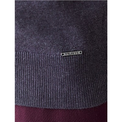 Водолазка тонкой вязки из хлопка с нейлоном