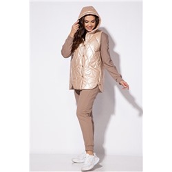 TAiER 1112 бежевый, Брюки,  Жилет,  Свитшот