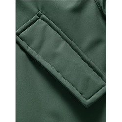 Парка зимняя подростковая для девочки темно-зеленого цвета 9340TZ