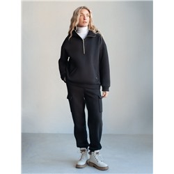 Худи из премиального футера трехнитки с начесом