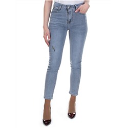 8013 BLUE Джинсы женские ADORNSKY (65% хлопок, 35% полиэстер) размер W25