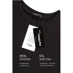 Женский лонгслив оверсайз Happyfox