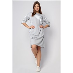 Платье Выбор, серое меланж