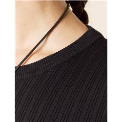 Джемпер тонкой вязки из вискозы с нейлоном