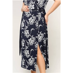 La rouge 5383 синий-(цветы), Платье