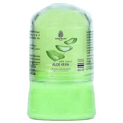 ALOE VERA 100% Natural Crystal Deodorant, Coco Blues (АЛОЭ (Алое) ВЕРА, 100% натуральный алунитовый дезодорант, Коко Блю), 50 г.