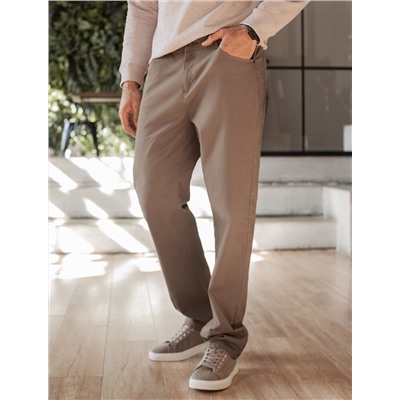 Брюки из плотного хлопка с эластаном