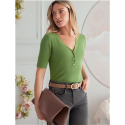 Джемпер тонкой вязки из вискозы с нейлоном