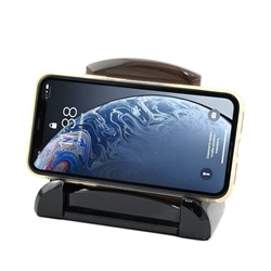 Подставка под телефон из обсидиана черного 130*55*105мм