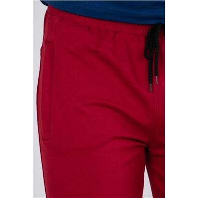 брюки спортивные 
            3.MM114B-бордовый