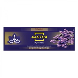 Aastha agarbatti LAVENDER, Patanjali (Аастха благовония ЛАВАНДА, Патанджали), пакет, 18 палочек.