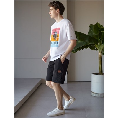 Свободная футболка  с авторским принтом