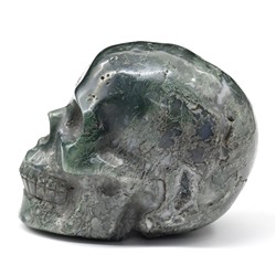 Череп из агата мохового 92*62*73мм, 574г