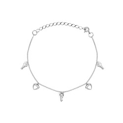 Браслет из серебра без вставки, Ю-40065р