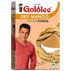 DRY MANGO Amchur Powder, Goldiee (СУШЕНЫЙ МАНГО молотый, Голди), 100 г.